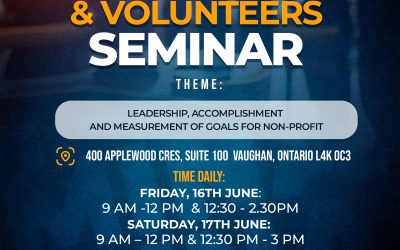 Stakeholders & Volunteer Seminar Sponsored By Tropicana | SBBIC in Partnership With Care Focus Canada